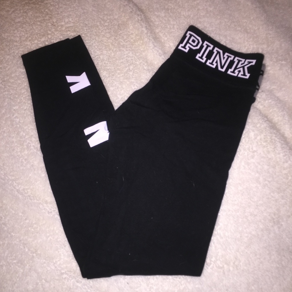 PINK by VS yoga leggings. Black/grey. Size XS